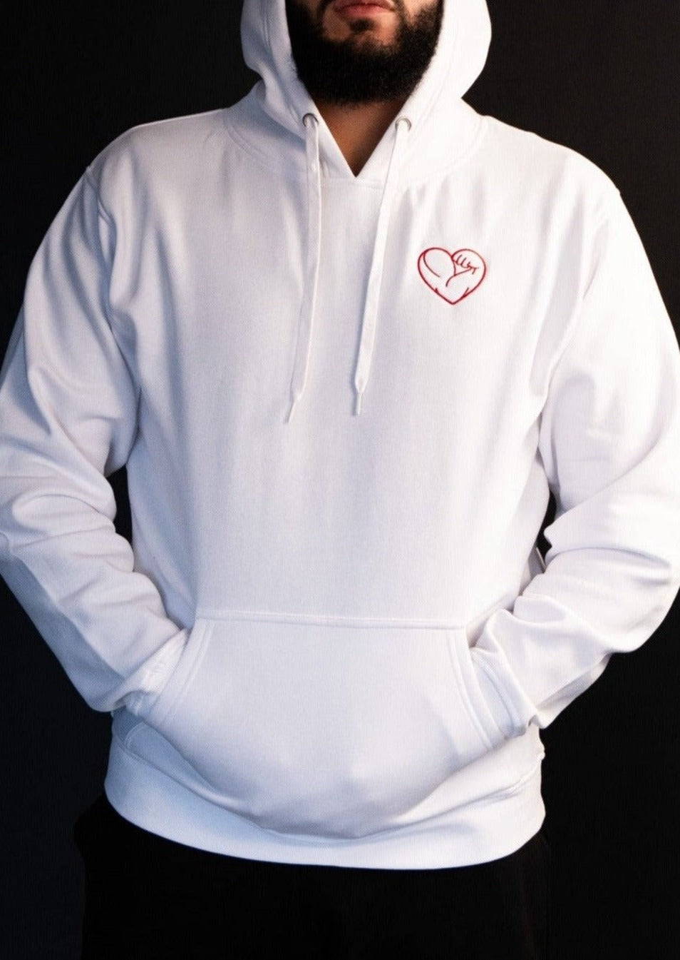 White Love Lifts Hoodie