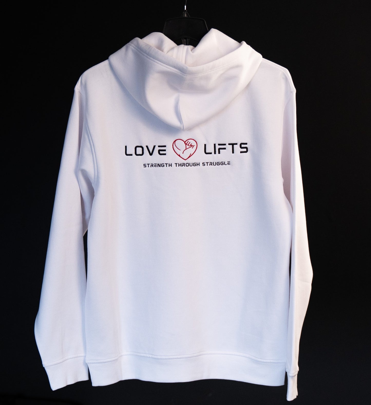 White Love Lifts Hoodie